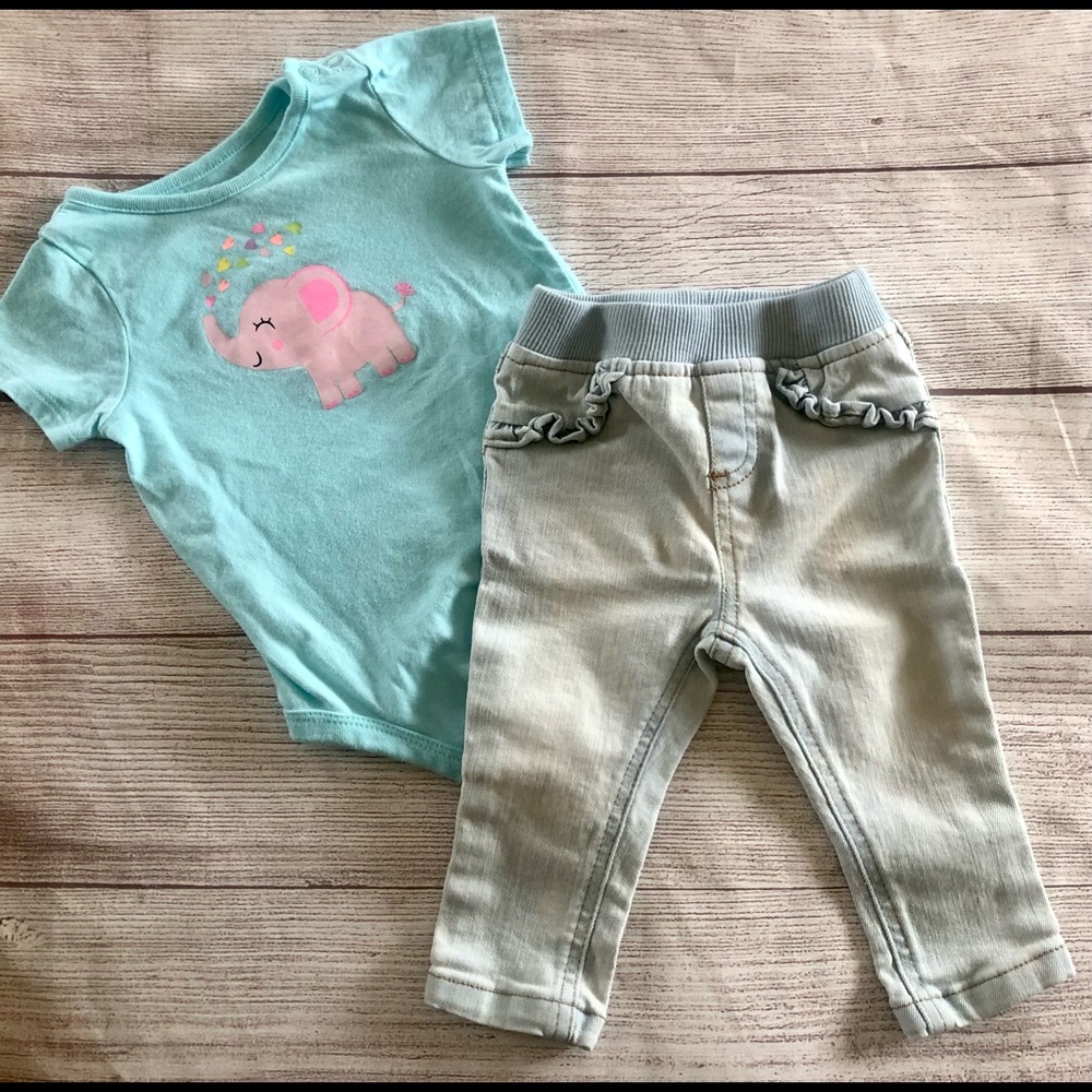 Garanimals 6-9 Mo 2 Pc Outfit